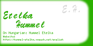 etelka hummel business card